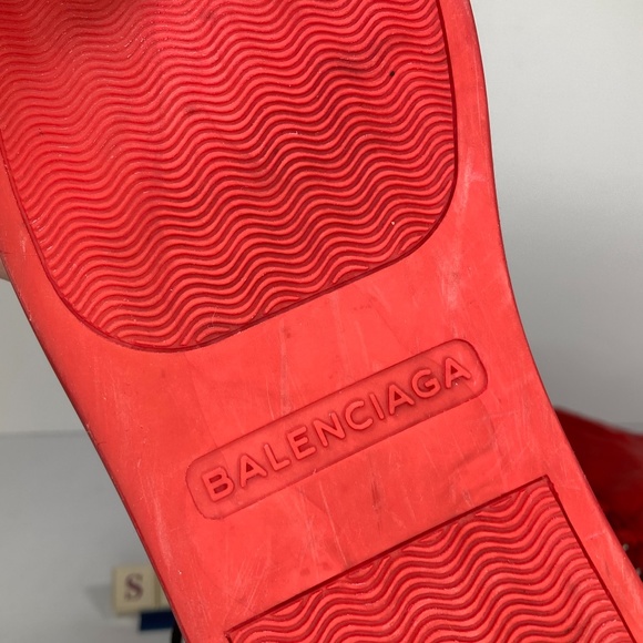 Balenciaga Arena High Creased Leather Red - Picture 16 of 16